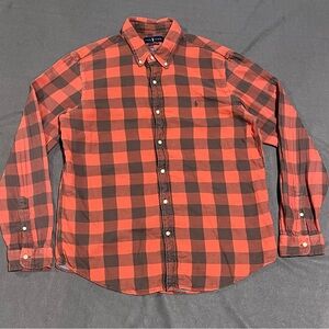 Polo Ralph Lauren double faced cotton button down shirt mens size XL‎ EUC